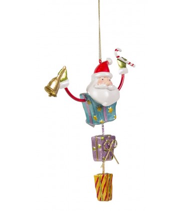 Santa Hanger with Gift Boxes - 15cm