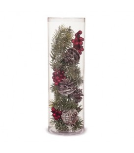 Table Scatters Pine & Berry Mix in tube Green/red