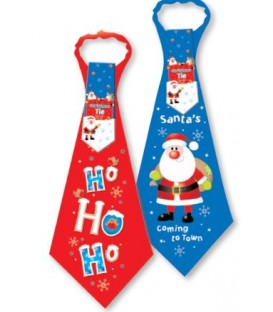 TIE XMAS NOVELTY  RED OR BLUE